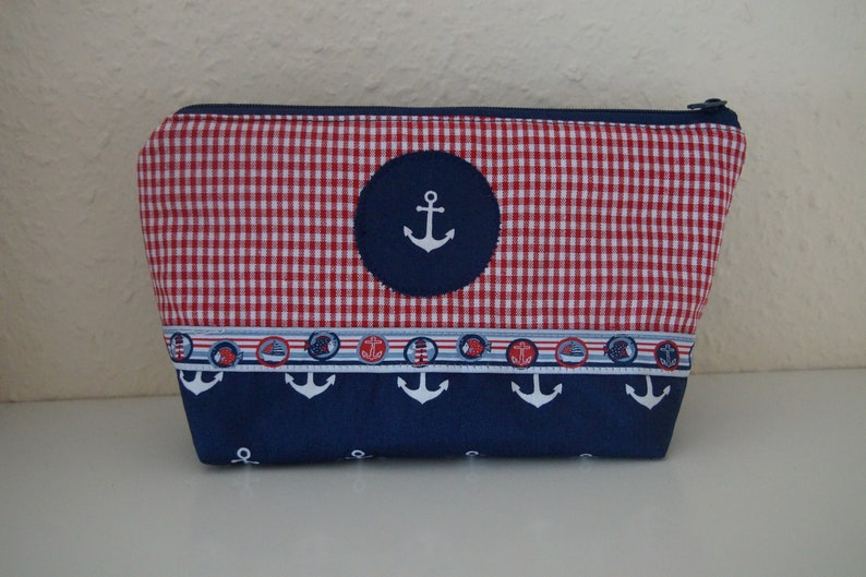 Cosmetic bag, utensilo anchor, Maritim image 1