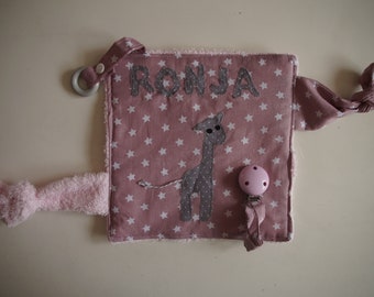 Crackling cloth XL- Giraffe with name