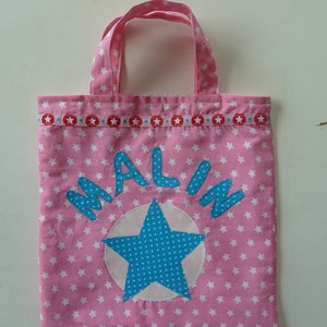 Kindertasche Freundebuchtasche Stern mit Namen Bild 2