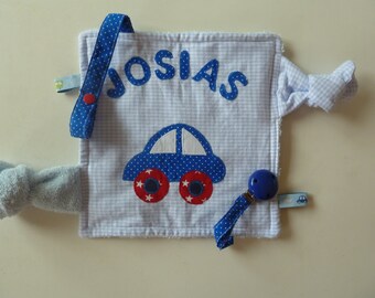 Crackling cloth XL car with name and CLIP