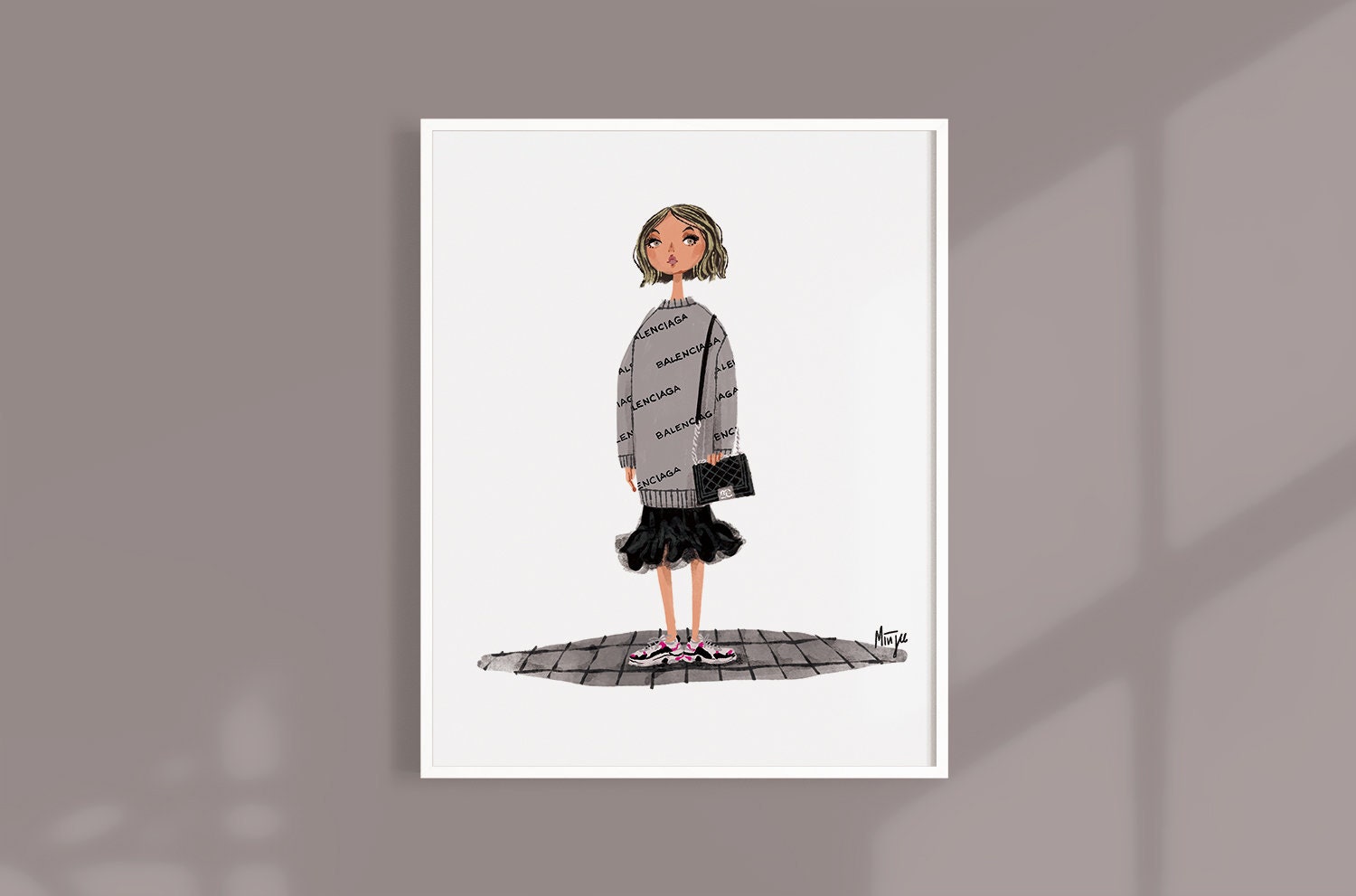 balenciaga fashion illustration