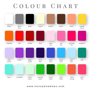 May include: A color chart featuring a variety of hues, including white, black, and shades of gray, brown, and pink. The chart also displays vibrant colors like red, orange, and green, with the text "COLOUR CHART" at the top and a website address at the bottom.
