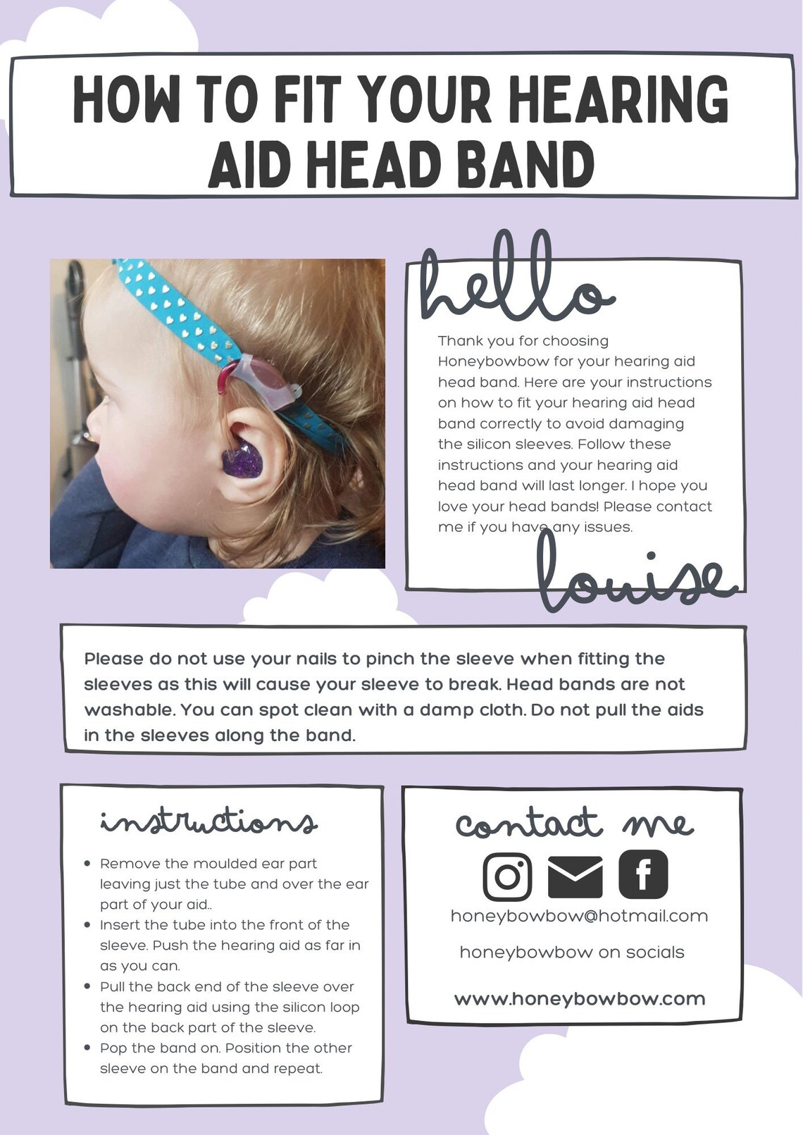 BOYS Hearing Aid Baby Headband Hearing Aid Headband Hearing Etsy UK