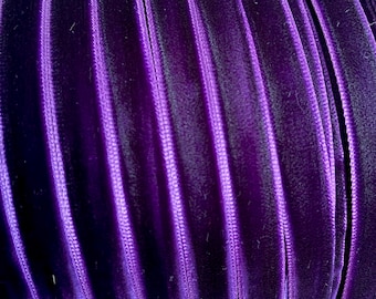 10mm velvet ribbon, purple velvet ribbon 10mm, 3/8” purple velvet ribbon, 3/8 inch ribbon purple, 1cm purple velvet ribbon