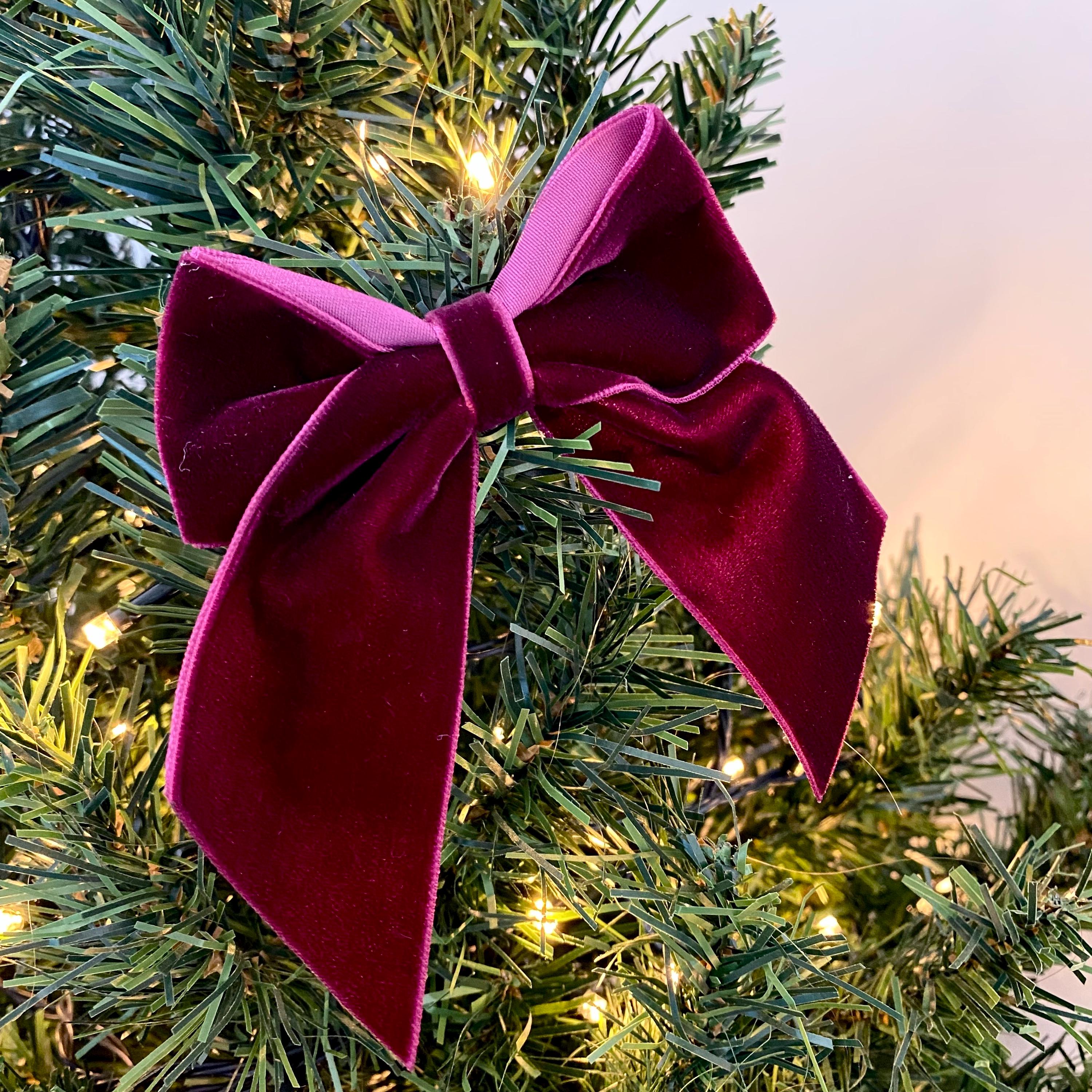 Lot De 24 Nœuds En Velours Pour Sapin De Noël - Nœuds En Velours