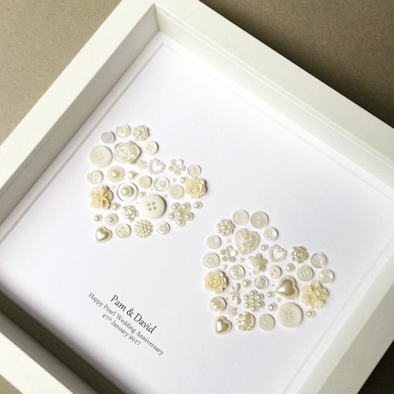 etsy pearl wedding anniversary