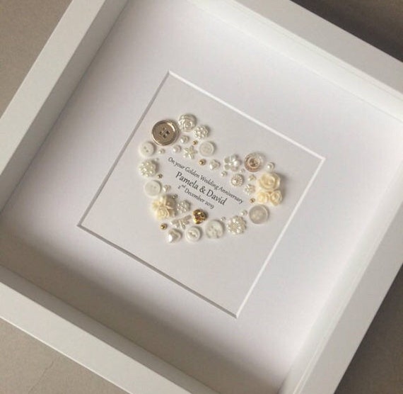 Golden Anniversary Gifts 50th Anniversary 50th Wedding Anniversary Golden Wedding Anniversary Present Anniversary Gift Ideas Golden Art Etsy Australia