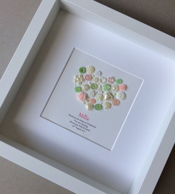 gift from flower girl to bride and groom