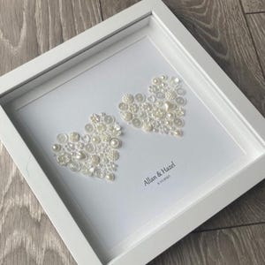30th Wedding Anniversary, Pearl Wedding, Pearl Anniversary, 30th Anniversary, Keepsake, Pearl Art, 30 years married, Anniversary Gift