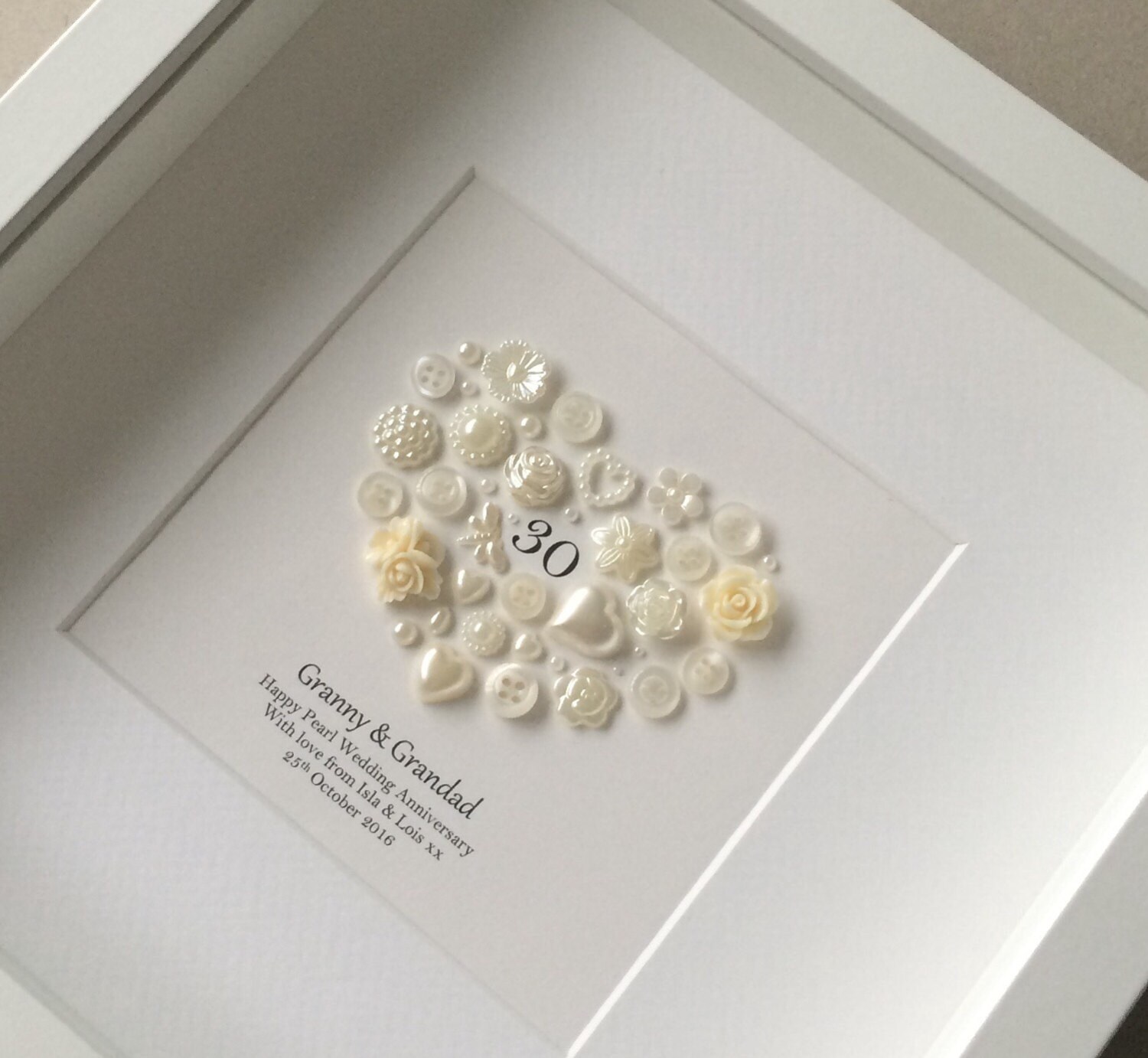 30th Anniversary Gift Pearl Wedding Anniversary 30th Wedding Etsy