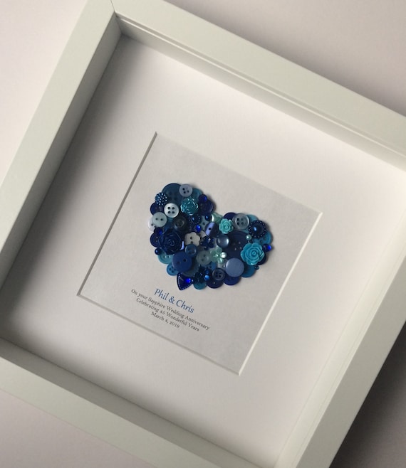 45th Anniversary Gift Sapphire Wedding Anniversary Gift Etsy