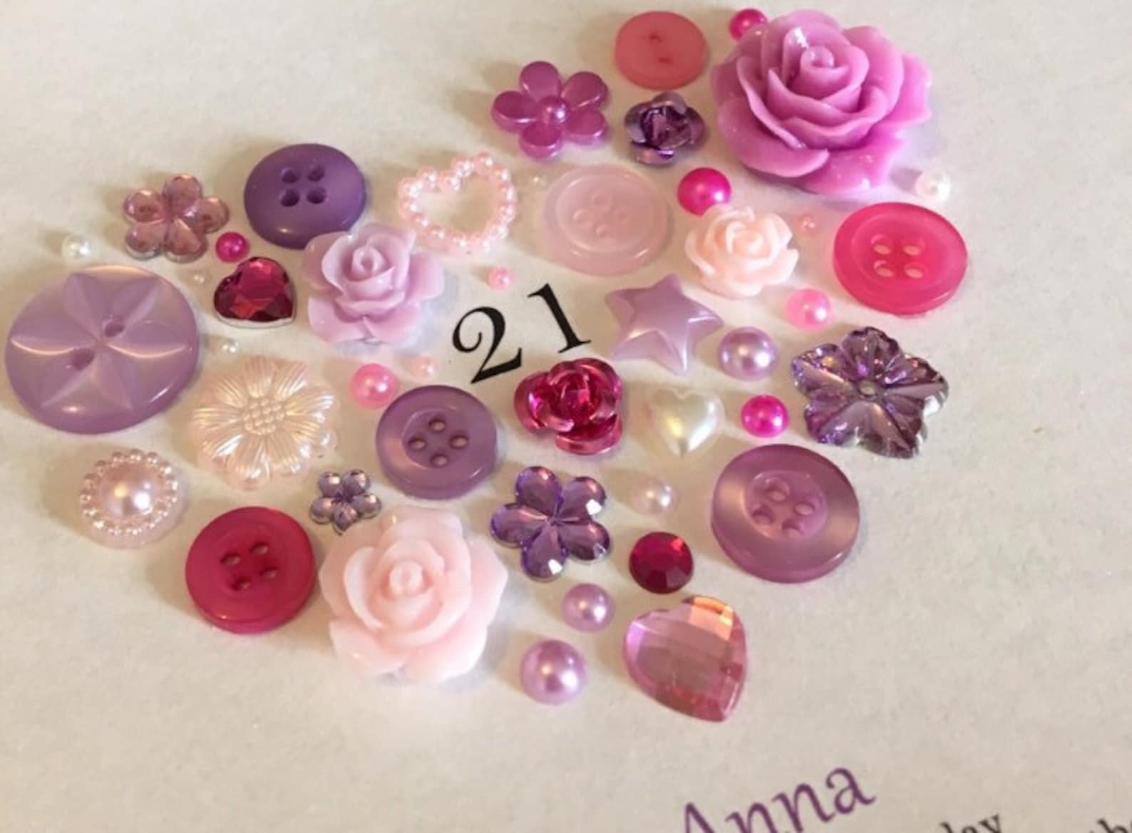 Birthday Button Art Birthday Gift for Friend Christmas Gift Etsy UK