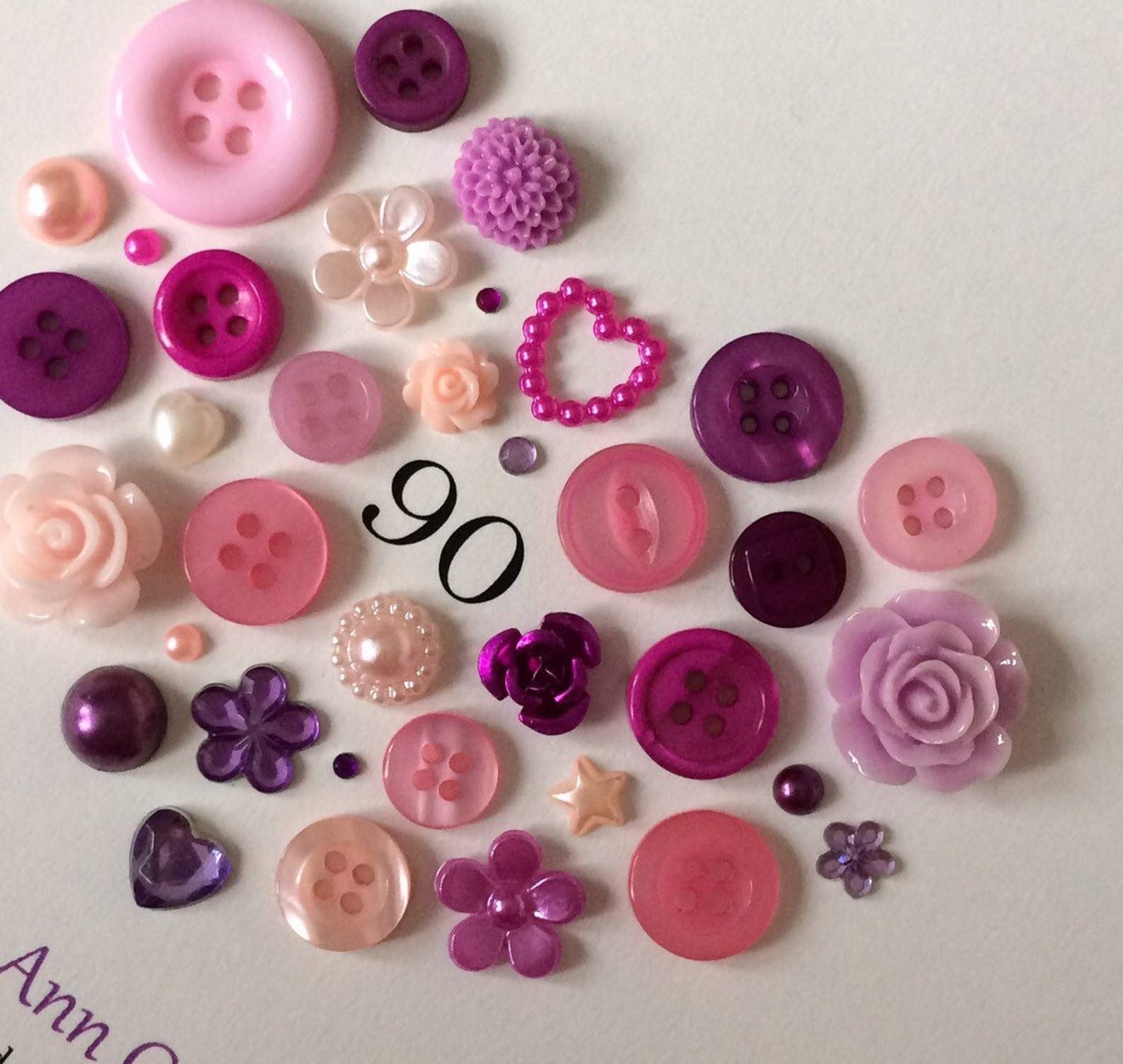 Birthday Button Art Birthday Gift for Friend Christmas Gift Etsy UK