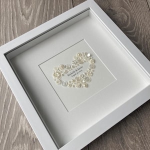 30th Anniversary - Pearl Anniversary -Wedding Gift - Wedding Day Art - Gift for Couple - Personalised Gift - Wedding Present Idea - Bride