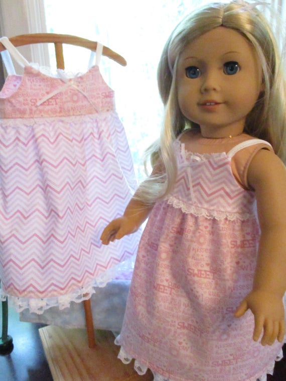 Pink or Blue 18 Doll Nightgown to fit your American Girl Etsy
