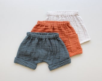 Easy Woven Harem Shorts PDF Sewing Pattern