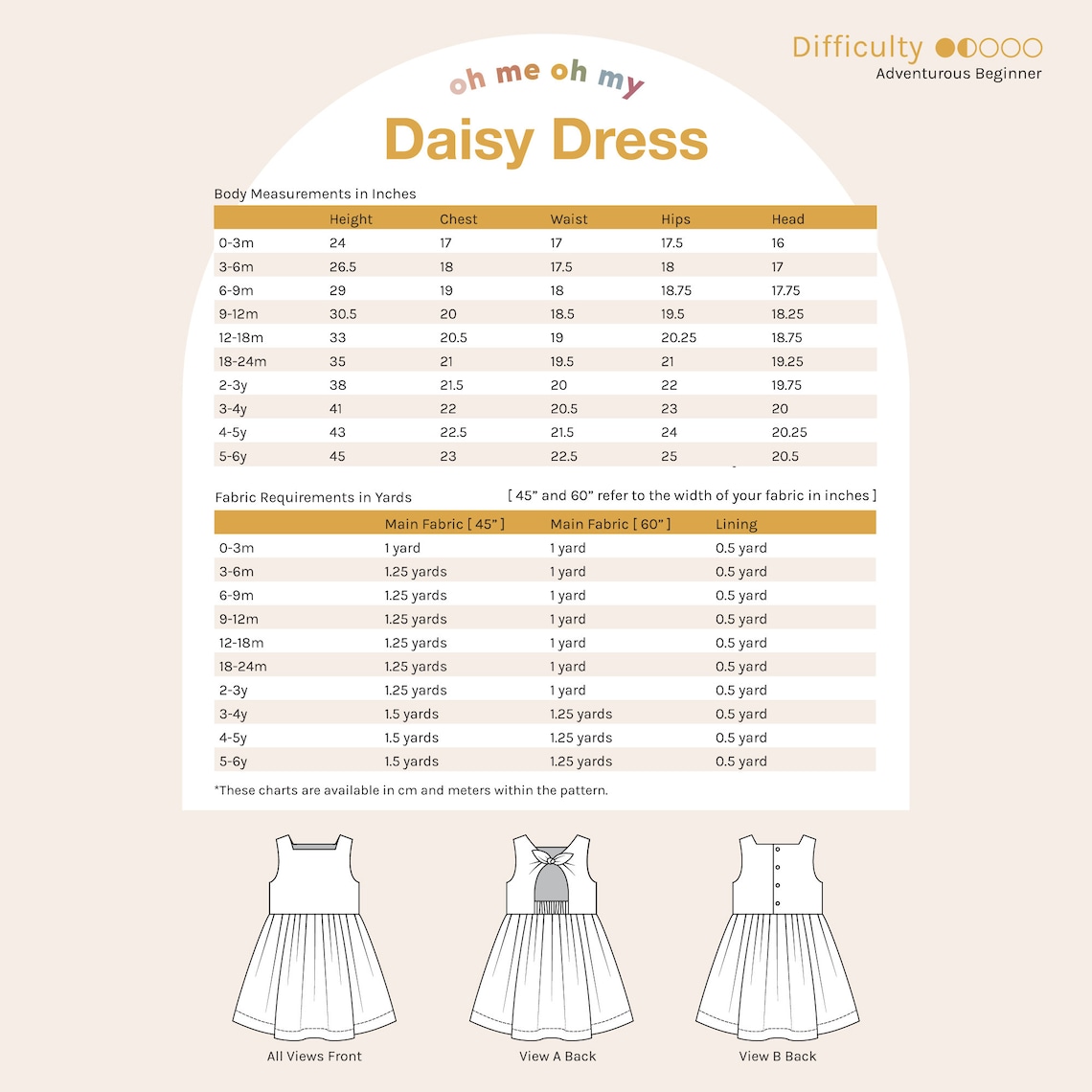 Daisy Dress PDF Sewing Pattern - Etsy