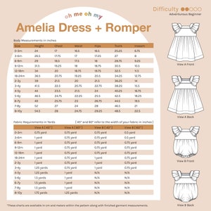 Amelia Romper PDF Sewing Pattern image 5