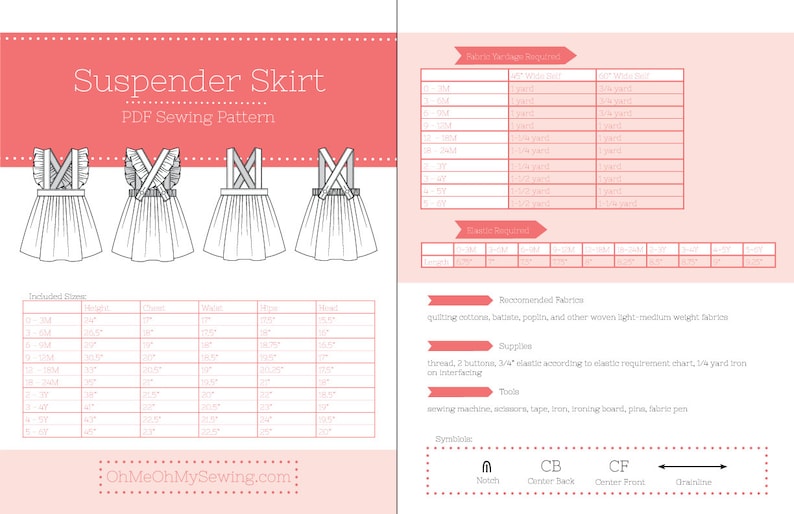 Suspender Skirt PDF Sewing Pattern image 6