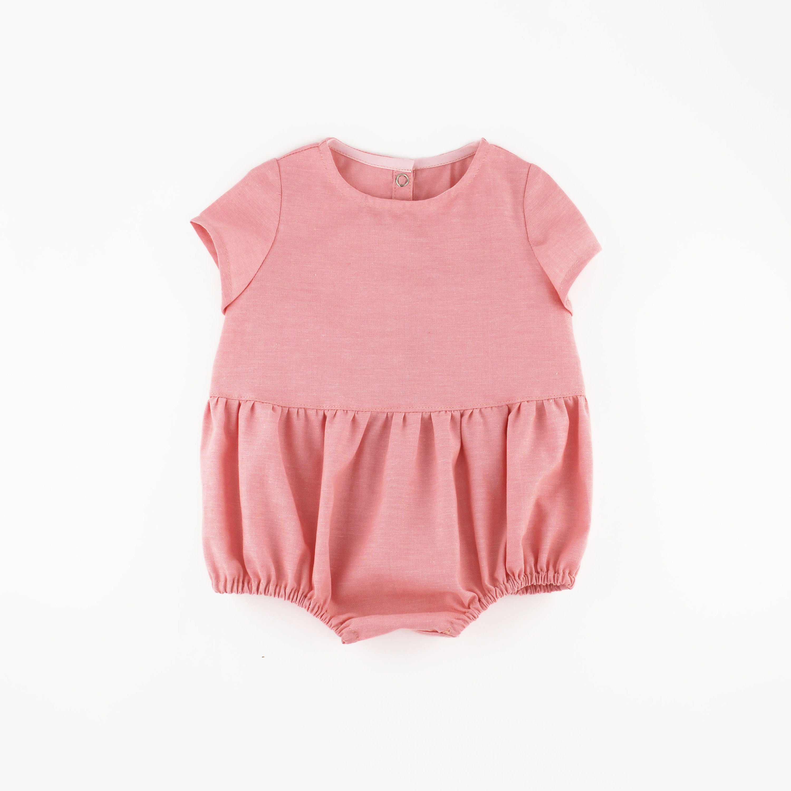Peachy Pink Romper PDF Sewing Pattern Baby romper sewing | Etsy