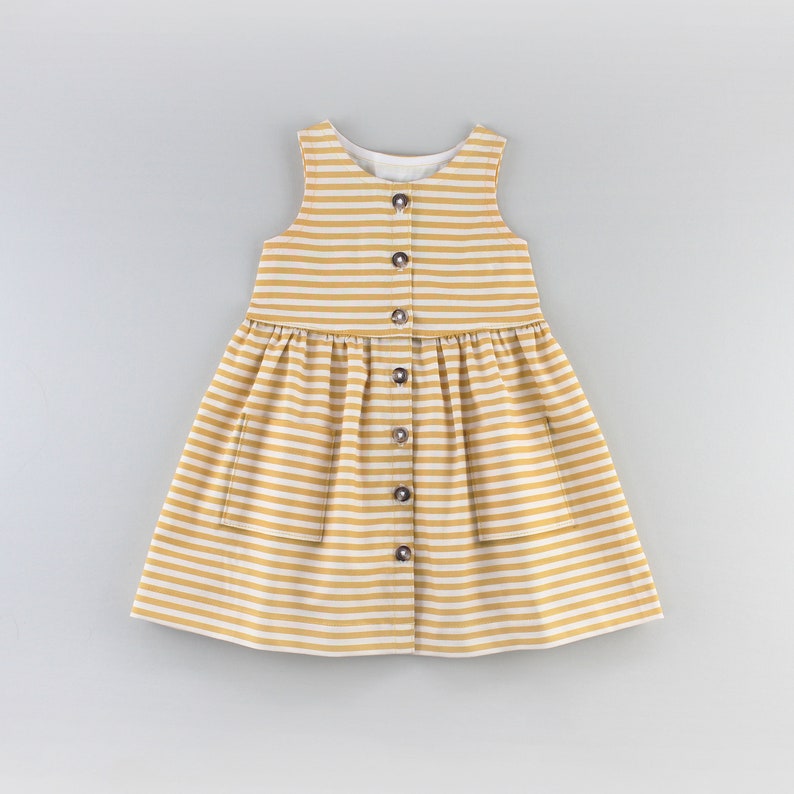 Baby Sunflower Dress PDF Sewing Pattern image 1