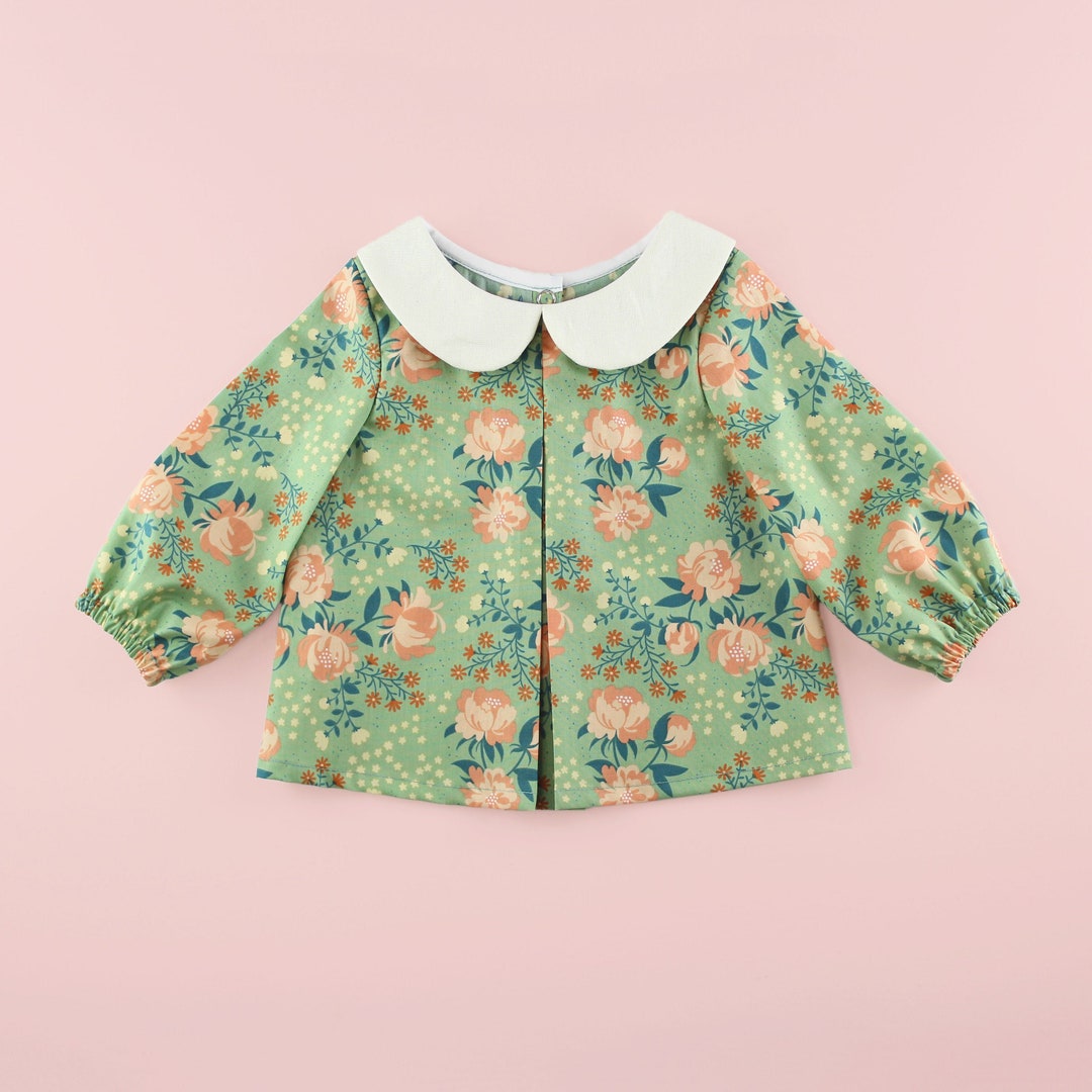 Peter Pan Collar Top PDF Sewing Pattern - Etsy