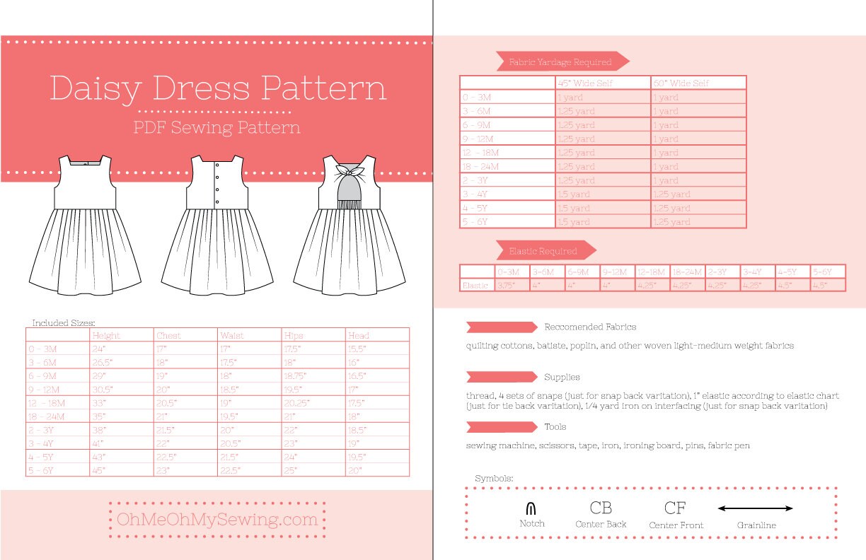 Daisy Dress PDF Sewing Pattern - Etsy