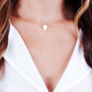 Diamond Shape Necklace, Geometric Choker Necklace, Personalized Choker Necklace, Inital Necklace, Engraved Choker, Gold, Silver, NP1035H image 1