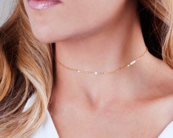 Gold Filled Cable Chain Necklace, Sterling Silver, Rose Gold, NX50014
