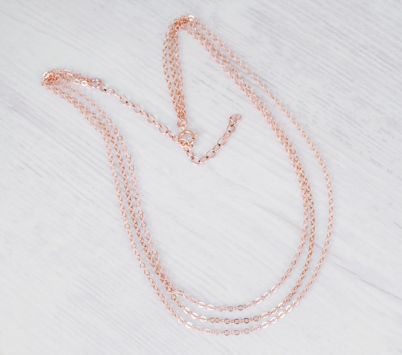 Rose Gold Choker Necklace Delicate Choker Layered Necklace Etsy