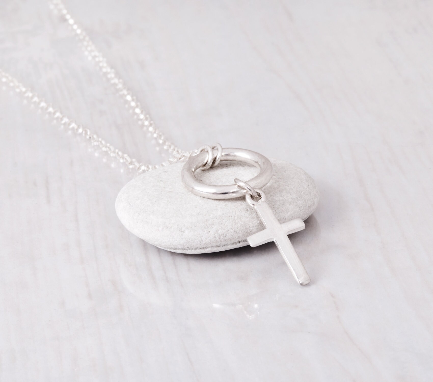 Cross Choker Necklace Ring Cross Choker Karma Circle Cross Etsy 日本