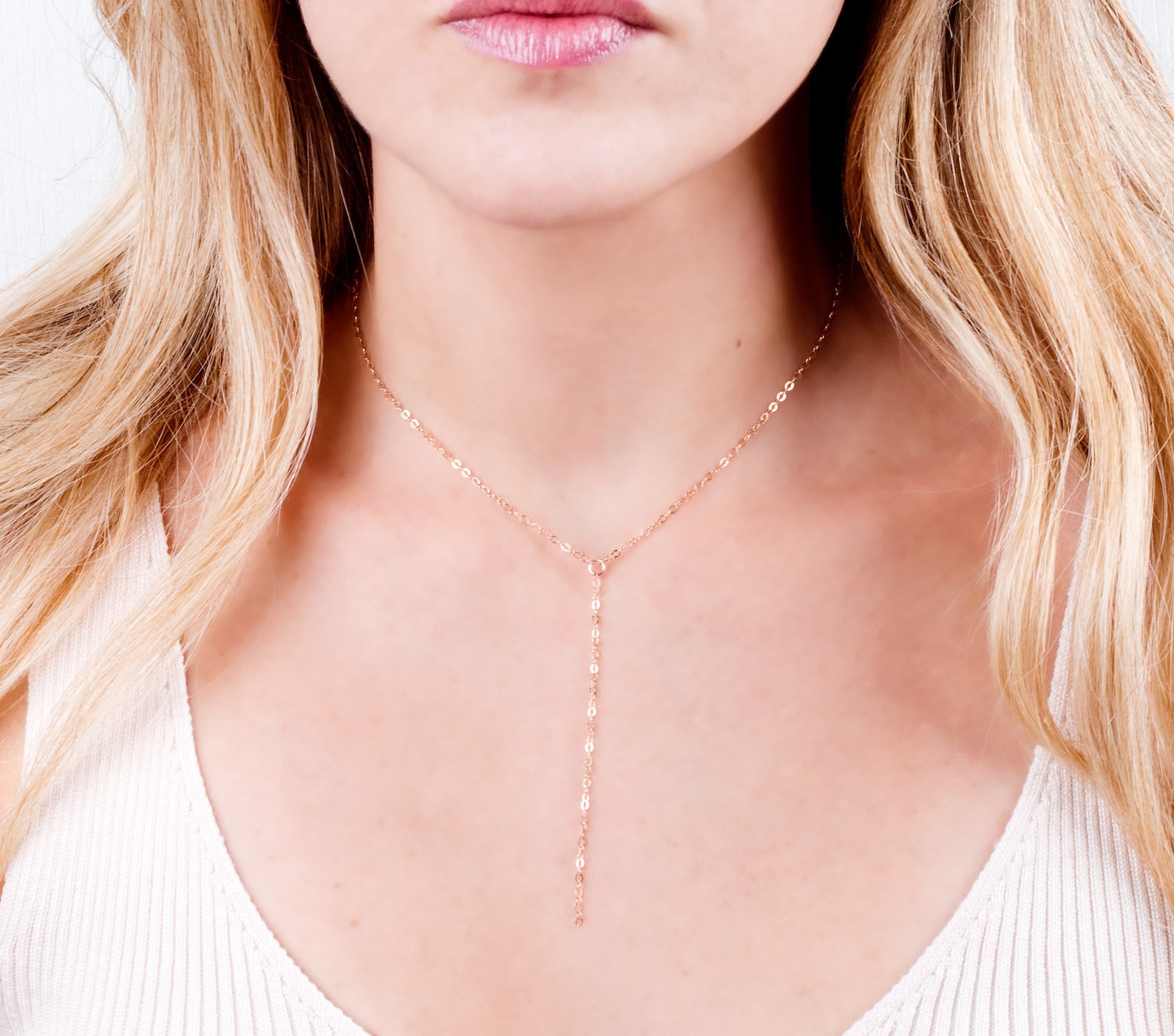 Silver Y Necklace Y Necklace Silver Lariat Necklace Silver Etsy