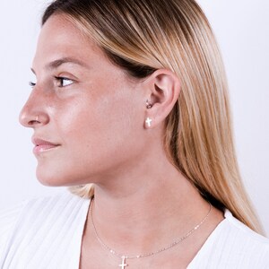 Nikki Smith- Silver Heavenly Cross Choker