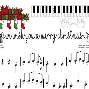 Te deseamos una feliz Navidad - Piano principiante