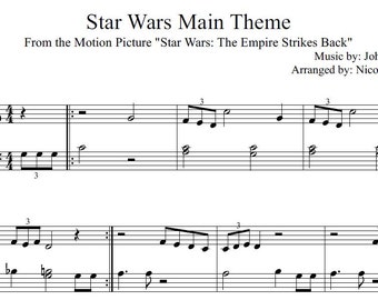 Star Wars Main Theme - Beginner Sheet Music