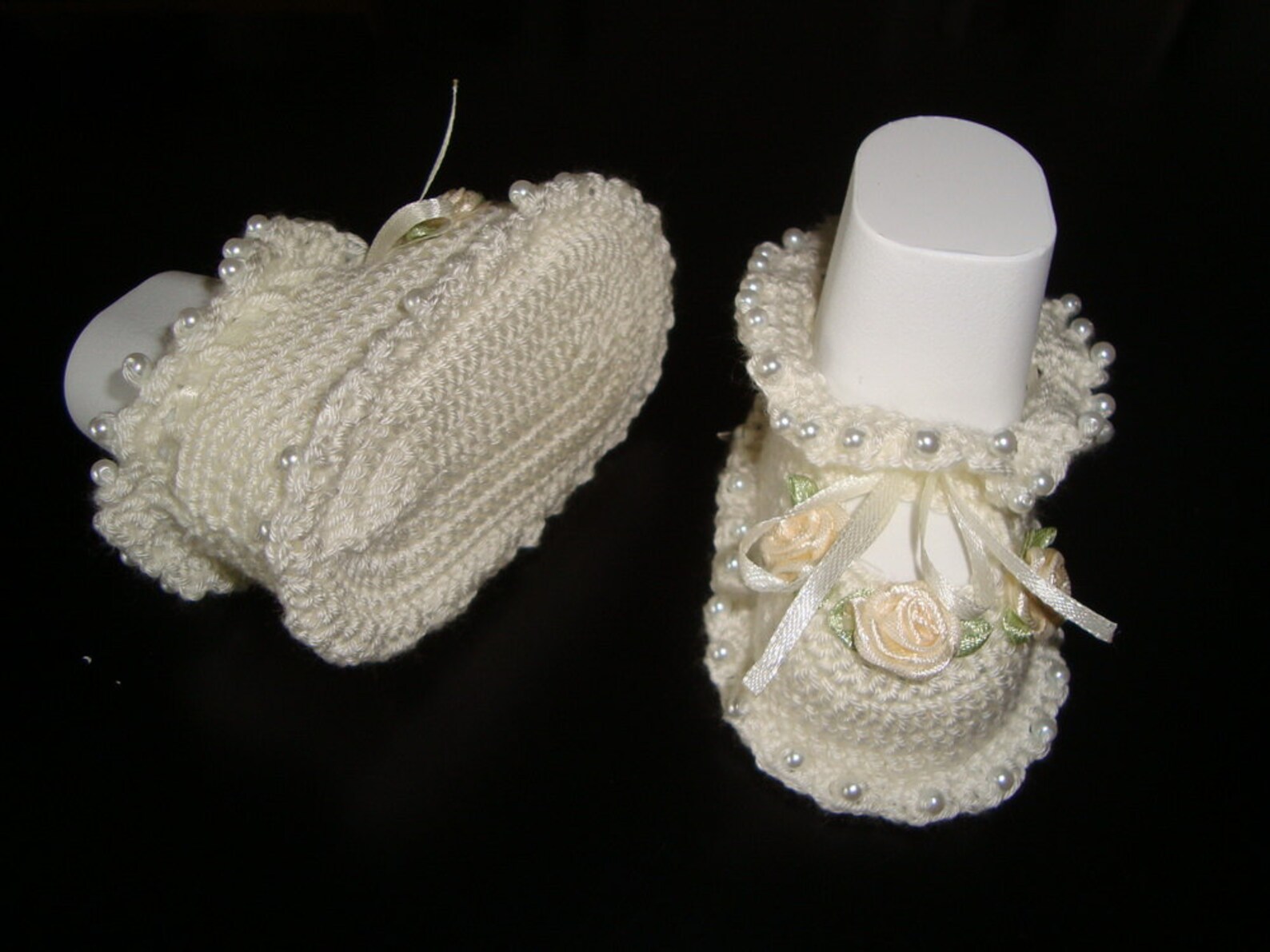 Newborn Baby Girl Shoes Booties Sandals Handmade 100 Cotton Etsy