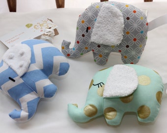Elephants - baby gift, rattle, toy