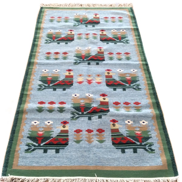 3'.3" x 6'.6" Oriental Flat Weave Hand Woven Kilim Hand Made 100% Wool Reversiable Rug CW-177-SF