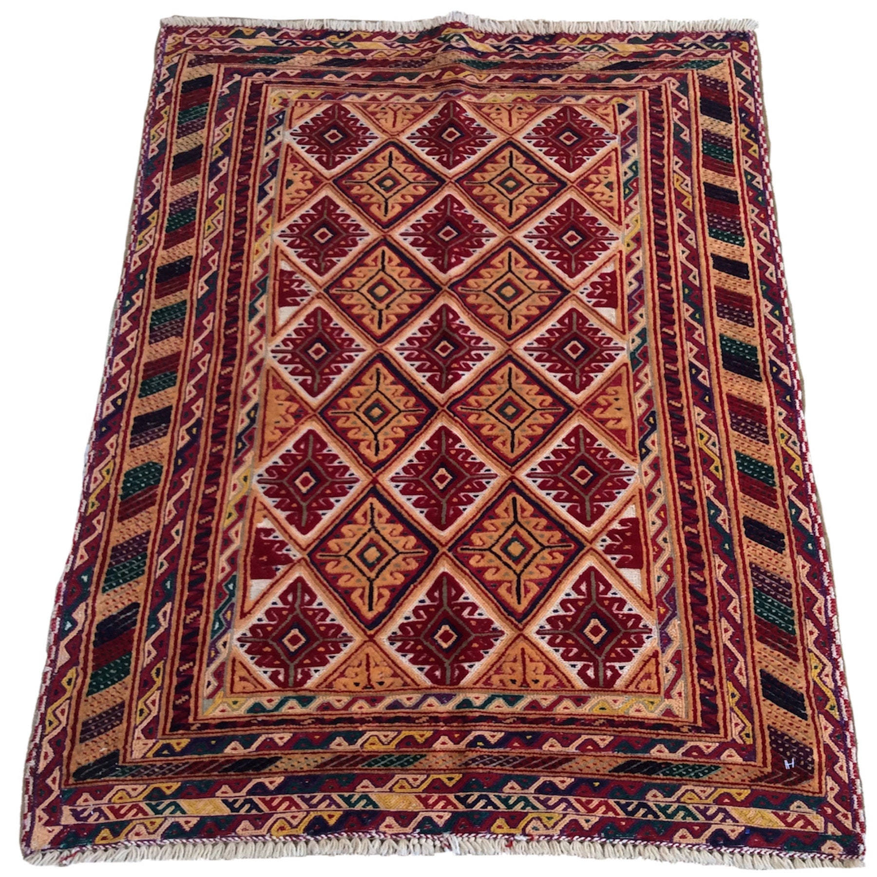 Gray/Black 5'6 x 8' Herat Oriental Indo Hand Woven Tribal Vegetable Dye Kilim Wool Rug Gray/Black 5'6 x 8' Herat Oriental Indo Hand Woven Tribal Vegetable Dye Kilim Wool Rug