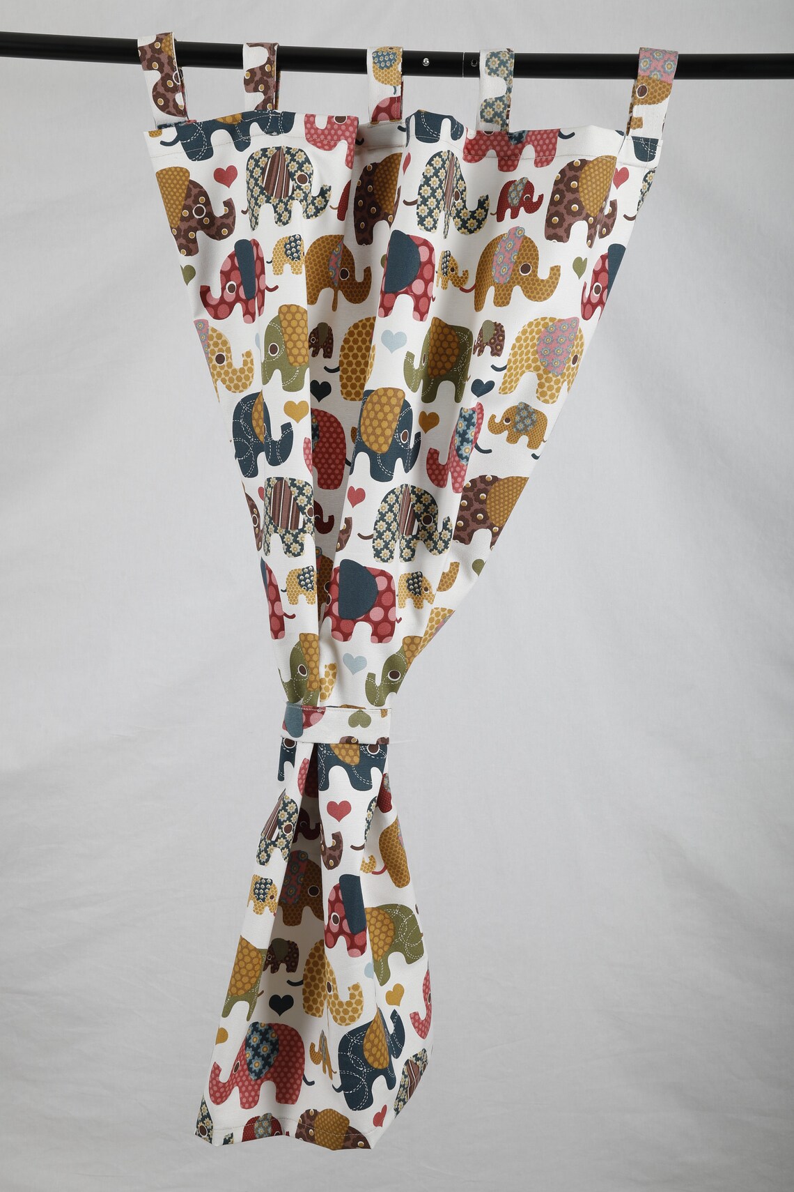 Nursery Curtains Elephant Nursery Baby Curtain Baby Girl Etsy