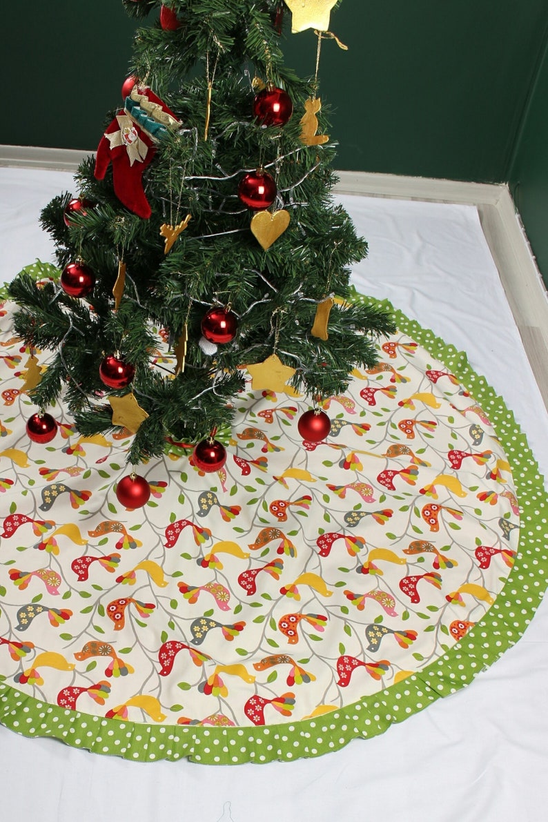 Bird Christmas Tree Skirt 