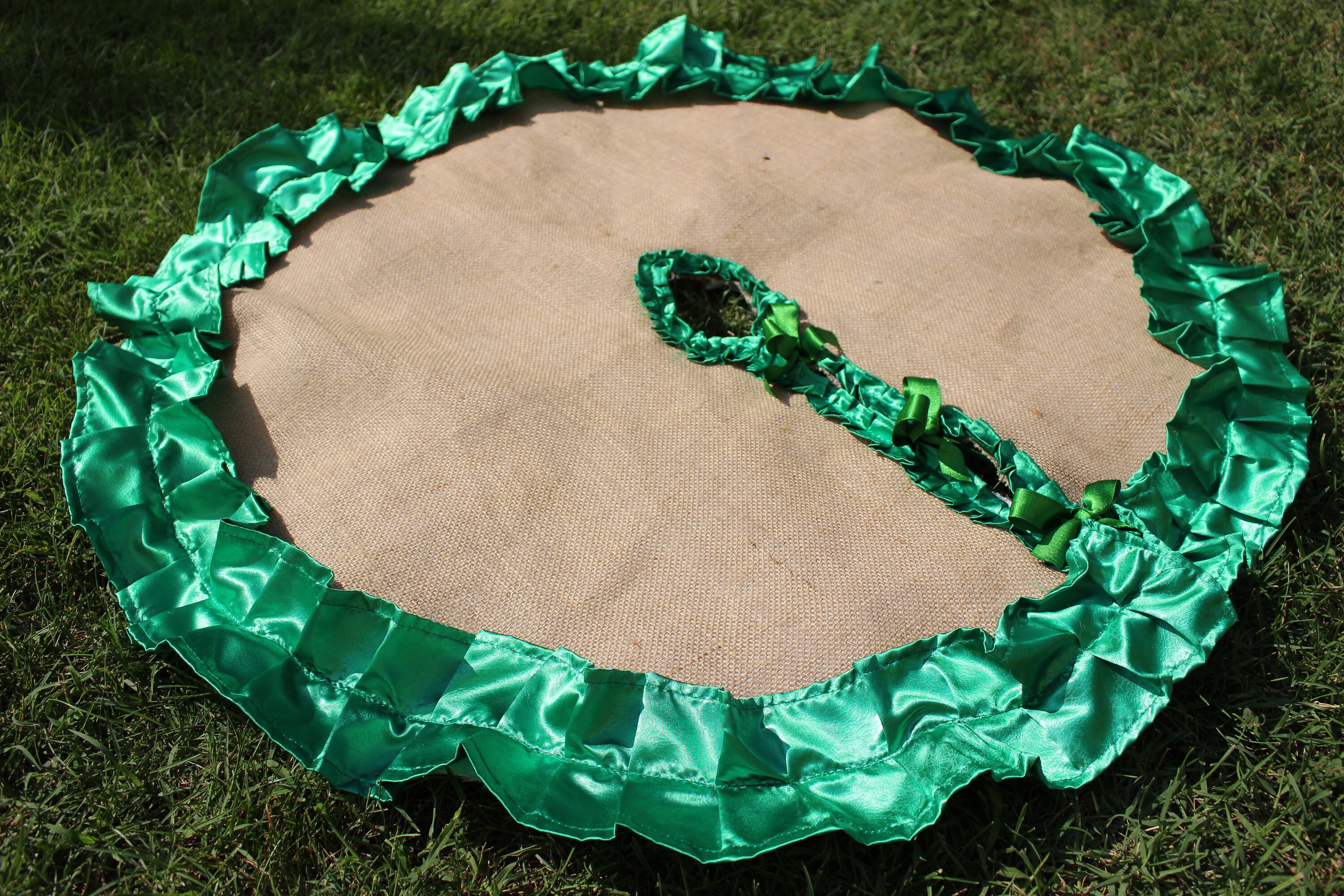 Christmas Tree Skirt Green Tree Skirt Ruffle Tree Skirt  Etsy