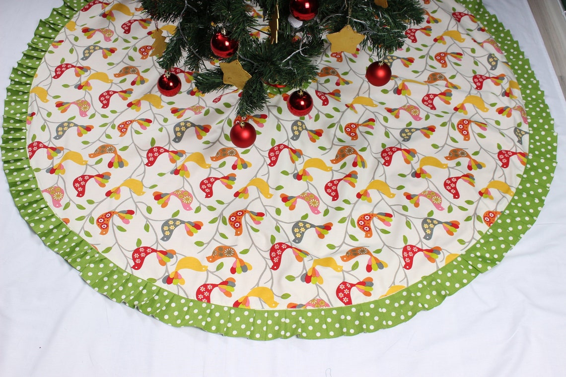 Bird Christmas Tree Skirt 