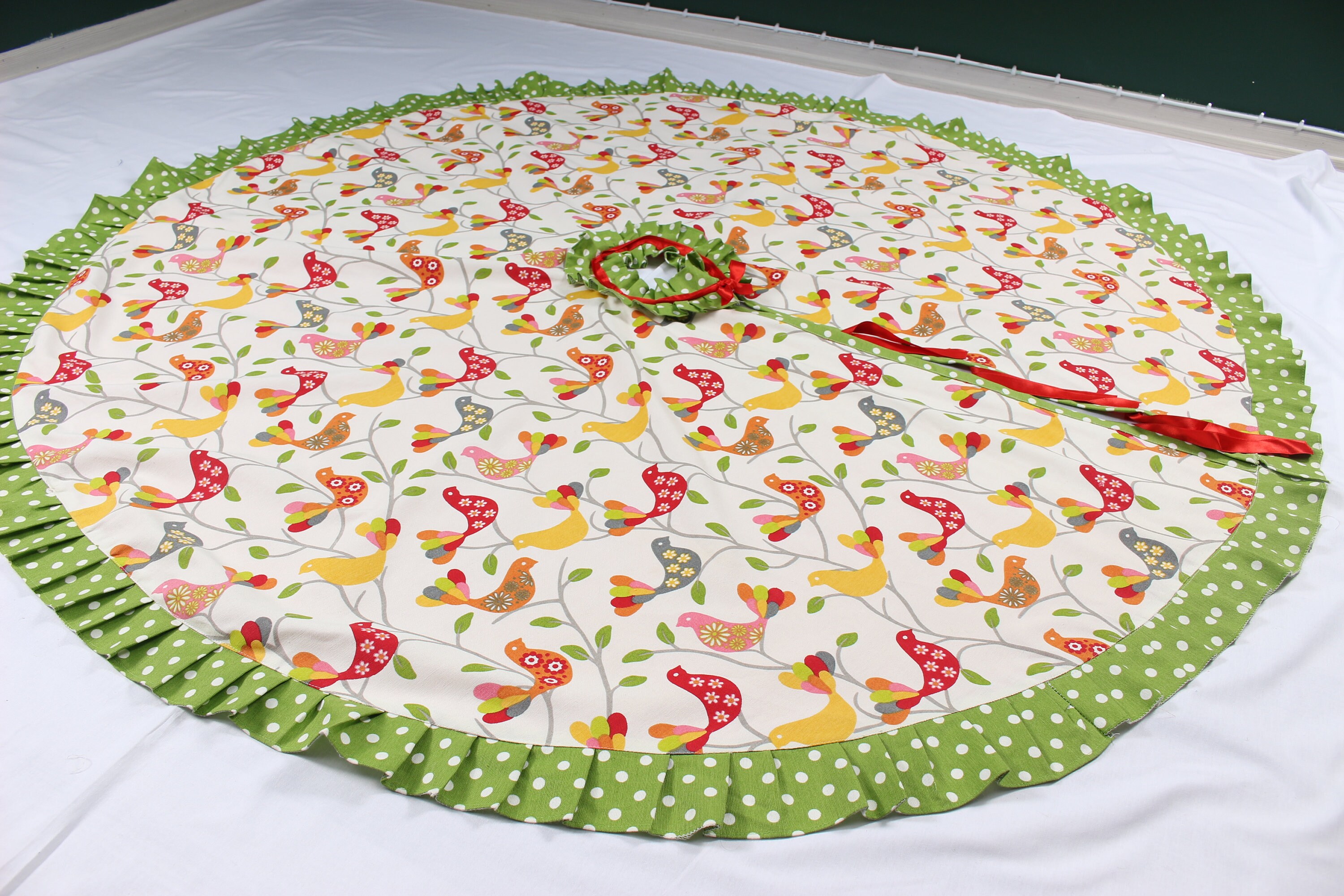 Bird Christmas Tree Skirt 
