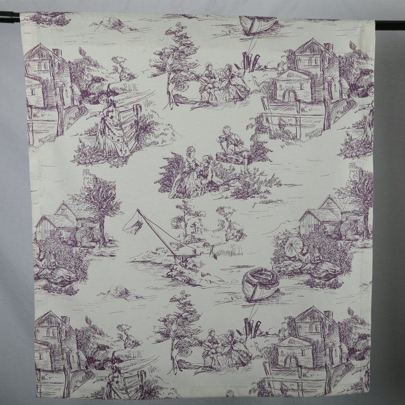 Toile Curtains Blue Curtains French Toile Custom Curtains Living Room Curtains Toile De jouy French Country Home Victorian Curtains