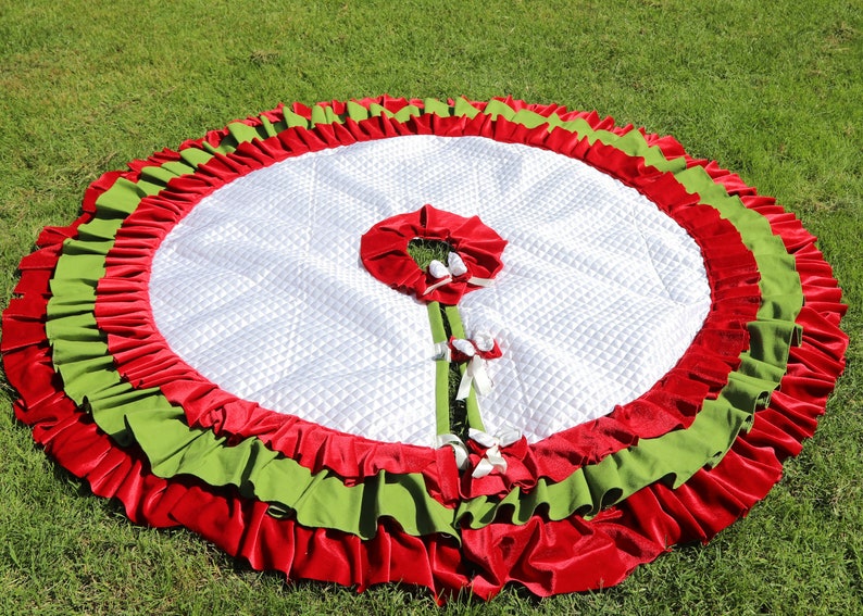 Gold Christmas Tree Skirt 36''to100'' Extra Etsy