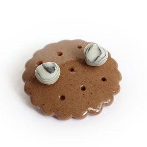 Ceramic jewellery and studs with sterling silver ear posts