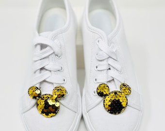 Clips para zapatos con forma de ratón para vacaciones en Disney Zapatos Disney Conjunto Disney Populares ahora mismo Clips para zapatos con lentejuelas reversibles Regalos para ella