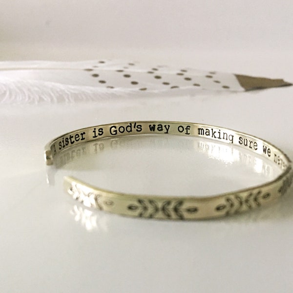 Bracelet for Sister, Gift for Sister from Sister, Sister Bracelet Personalized, Sister Jewelry, Gift for Sister Birthday, 013