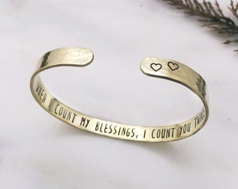 Cuff Bracelet Gift for Sister, Best Friend, Sister in Christ, Sister in Law, Birthday Gift, Christian Gift, Friend Gift